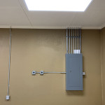 Panelboard with conduit fan-out